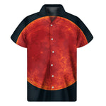 Super Blood Moon Lunar Eclipse Print Men's Short Sleeve Shirt