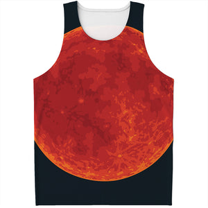 Super Blood Moon Lunar Eclipse Print Men's Tank Top