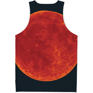 Super Blood Moon Lunar Eclipse Print Men's Tank Top