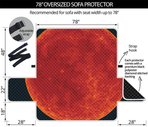 Super Blood Moon Lunar Eclipse Print Oversized Sofa Protector