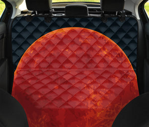 Super Blood Moon Lunar Eclipse Print Pet Car Back Seat Cover