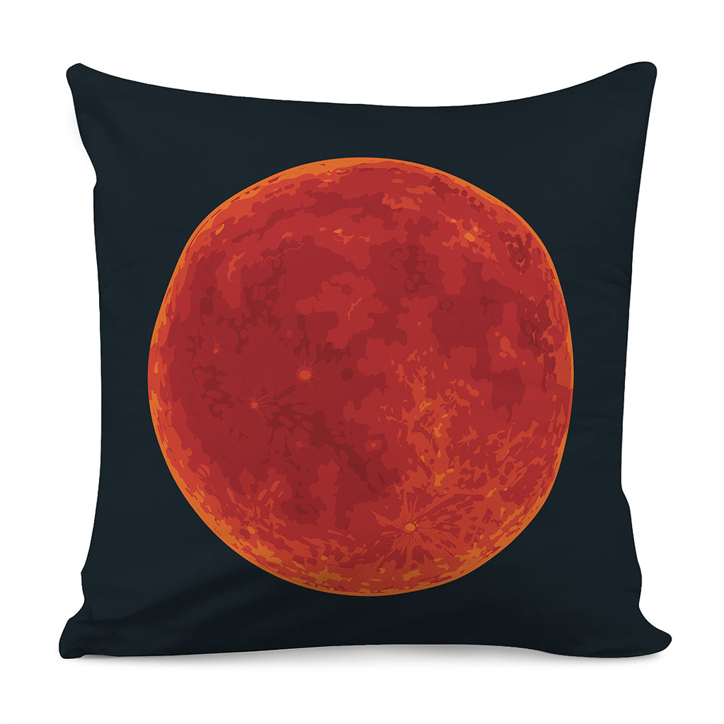 Super Blood Moon Lunar Eclipse Print Pillow Cover