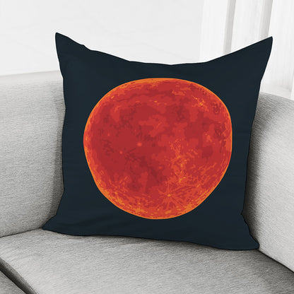 Super Blood Moon Lunar Eclipse Print Pillow Cover