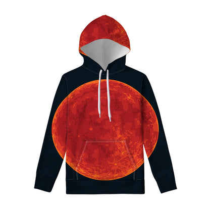 Super Blood Moon Lunar Eclipse Print Pullover Hoodie