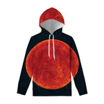 Super Blood Moon Lunar Eclipse Print Pullover Hoodie