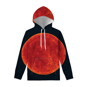 Super Blood Moon Lunar Eclipse Print Pullover Hoodie