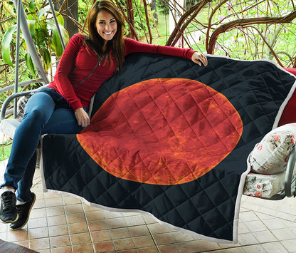 Super Blood Moon Lunar Eclipse Print Quilt