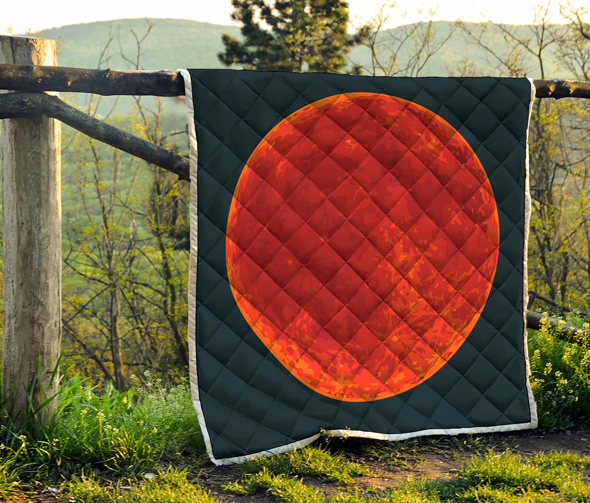 Super Blood Moon Lunar Eclipse Print Quilt