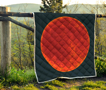 Super Blood Moon Lunar Eclipse Print Quilt