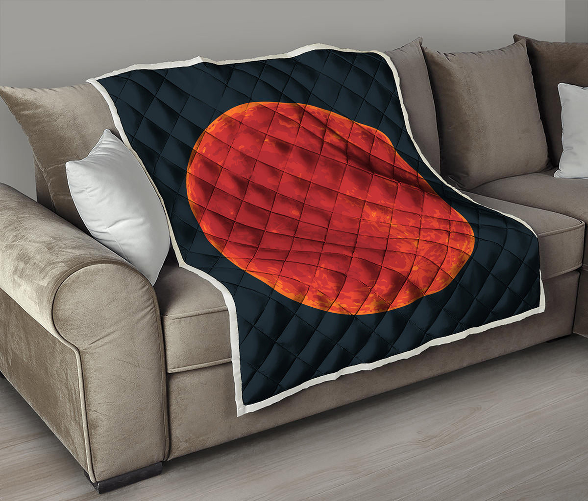 Super Blood Moon Lunar Eclipse Print Quilt