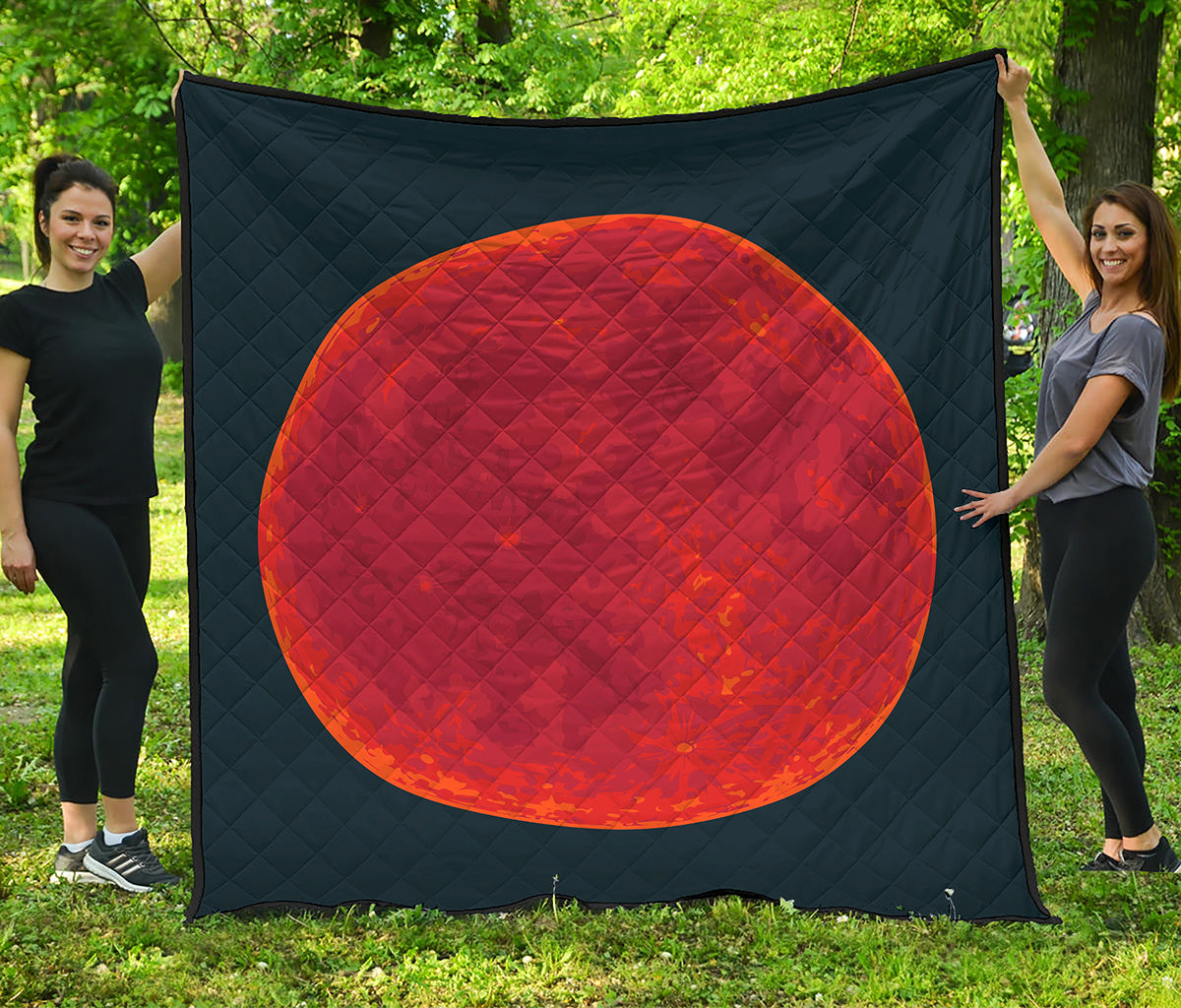 Super Blood Moon Lunar Eclipse Print Quilt