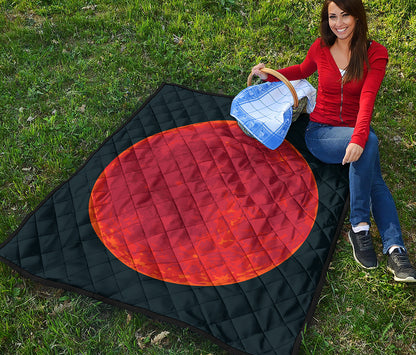 Super Blood Moon Lunar Eclipse Print Quilt