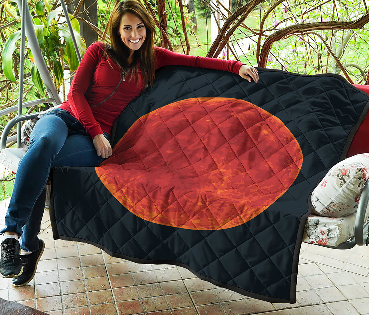 Super Blood Moon Lunar Eclipse Print Quilt