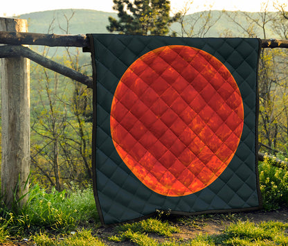 Super Blood Moon Lunar Eclipse Print Quilt