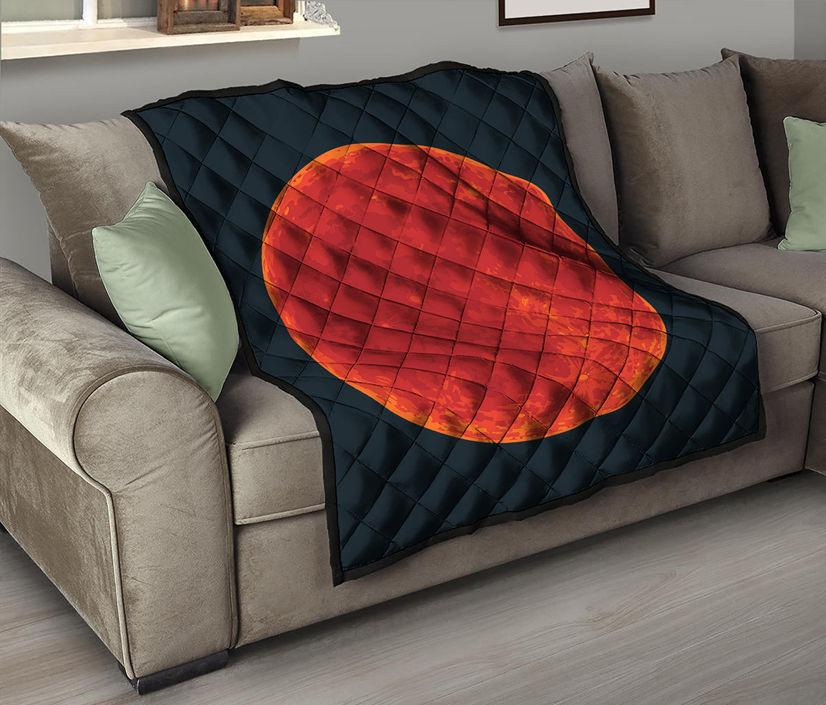 Super Blood Moon Lunar Eclipse Print Quilt