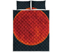 Super Blood Moon Lunar Eclipse Print Quilt Bed Set