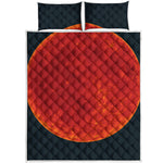 Super Blood Moon Lunar Eclipse Print Quilt Bed Set