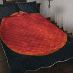 Super Blood Moon Lunar Eclipse Print Quilt Bed Set