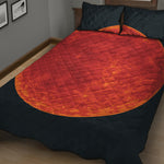 Super Blood Moon Lunar Eclipse Print Quilt Bed Set