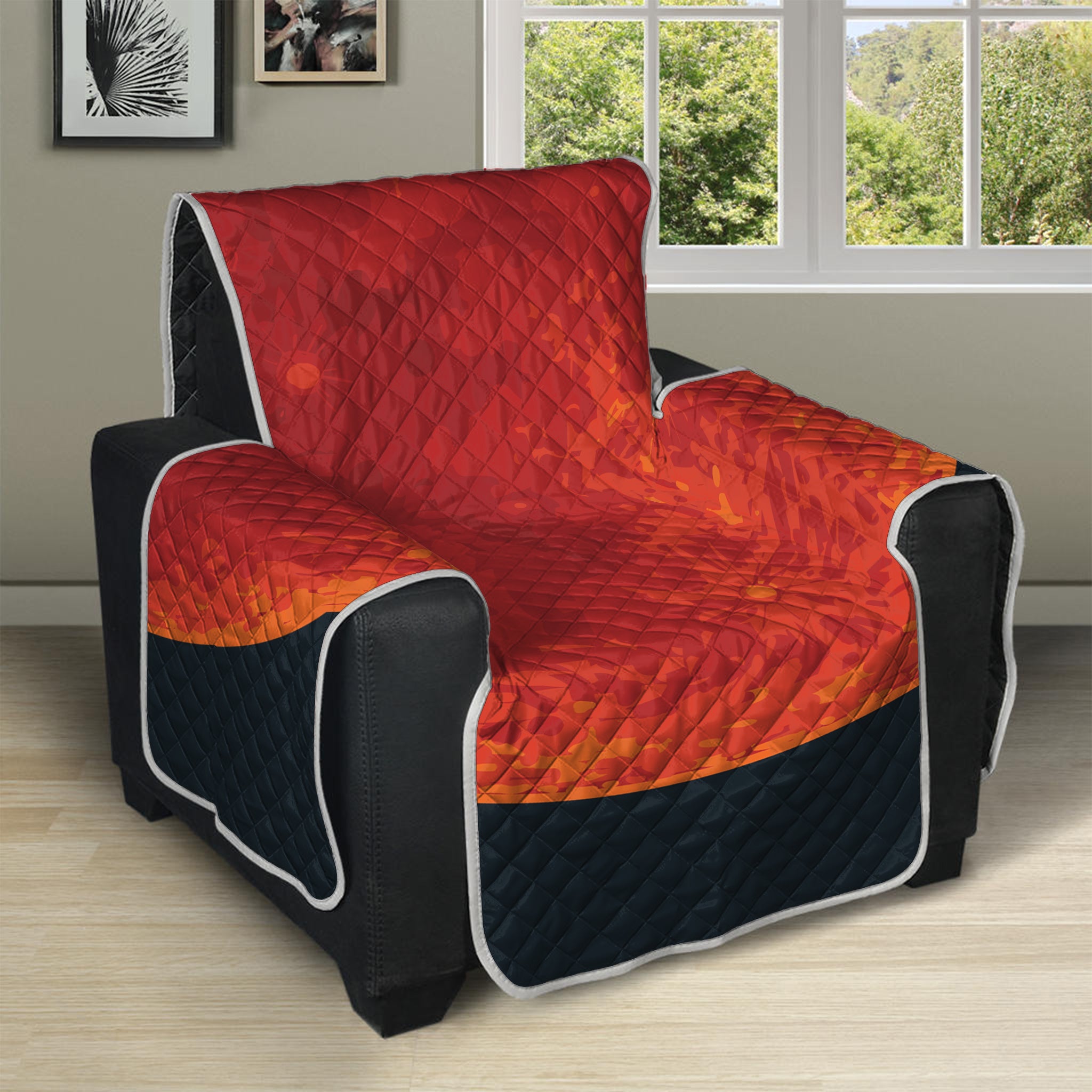 Super Blood Moon Lunar Eclipse Print Recliner Protector