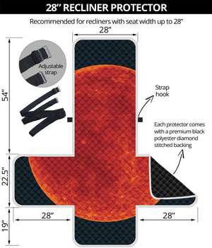 Super Blood Moon Lunar Eclipse Print Recliner Protector