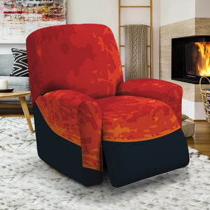 Super Blood Moon Lunar Eclipse Print Recliner Slipcover