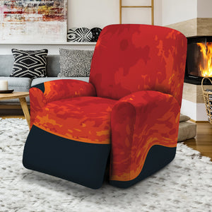 Super Blood Moon Lunar Eclipse Print Recliner Slipcover