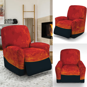 Super Blood Moon Lunar Eclipse Print Recliner Slipcover