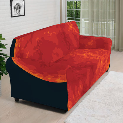 Super Blood Moon Lunar Eclipse Print Sofa Cover