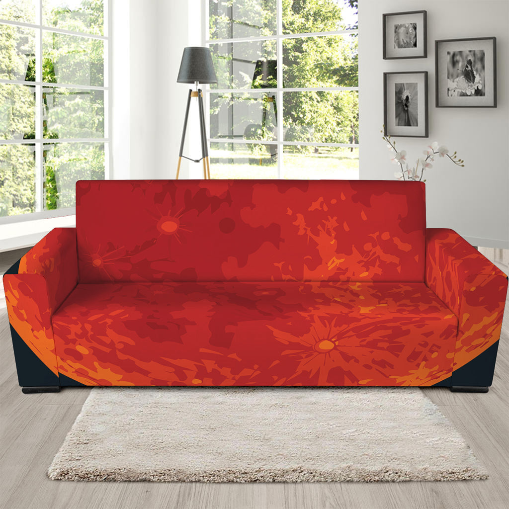 Super Blood Moon Lunar Eclipse Print Sofa Slipcover