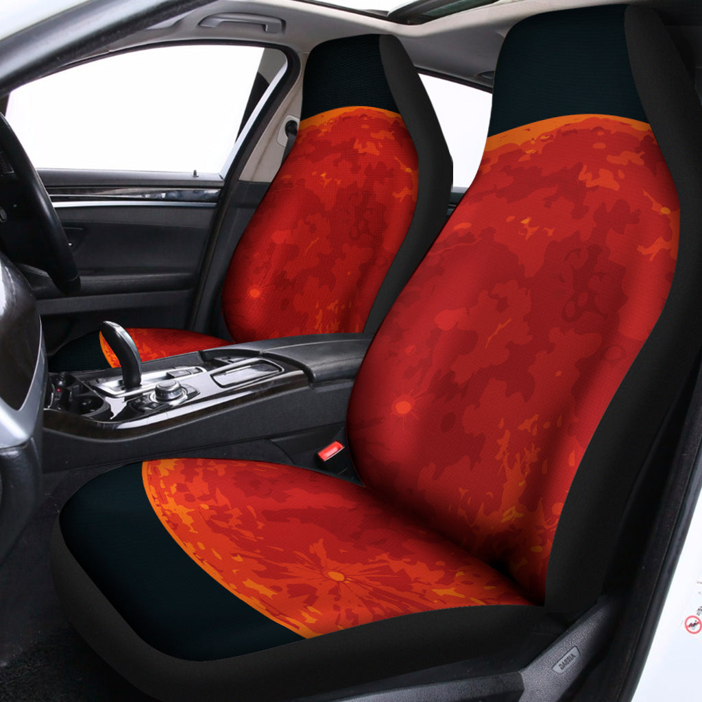 Super Blood Moon Lunar Eclipse Print Universal Fit Car Seat Covers