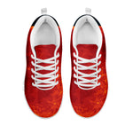 Super Blood Moon Lunar Eclipse Print White Sneakers