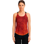 Super Blood Moon Lunar Eclipse Print Women's Racerback Tank Top