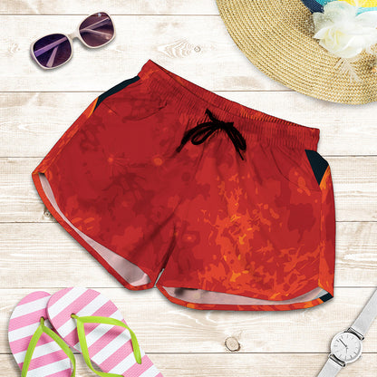 Super Blood Moon Lunar Eclipse Print Women's Shorts