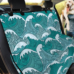Surfing Wave Pattern Print Pet Car Back Seat Cover