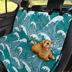 Surfing Wave Pattern Print Pet Car Back Seat Cover