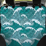 Surfing Wave Pattern Print Pet Car Back Seat Cover