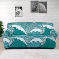 Surfing Wave Pattern Print Sofa Cover