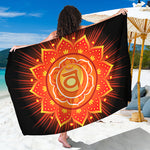 Swadhisthana Chakra Mandala Print Beach Sarong Wrap