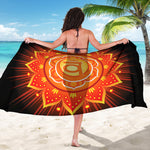 Swadhisthana Chakra Mandala Print Beach Sarong Wrap