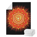 Swadhisthana Chakra Mandala Print Blanket