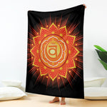 Swadhisthana Chakra Mandala Print Blanket