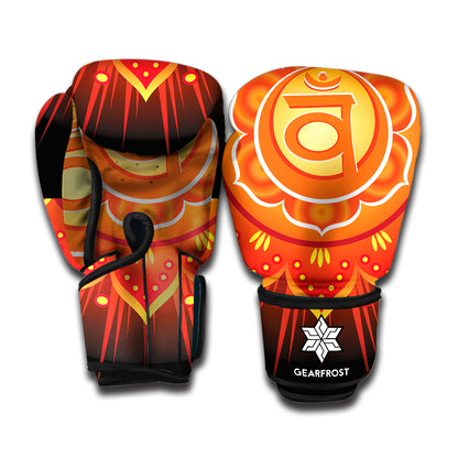 Swadhisthana Chakra Mandala Print Boxing Gloves