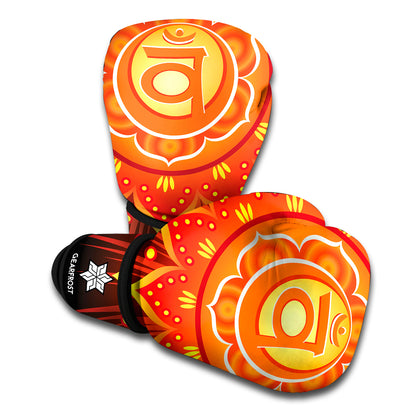 Swadhisthana Chakra Mandala Print Boxing Gloves