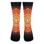 Swadhisthana Chakra Mandala Print Crew Socks