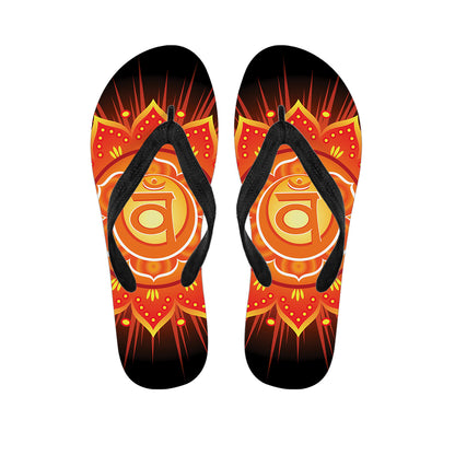 Swadhisthana Chakra Mandala Print Flip Flops