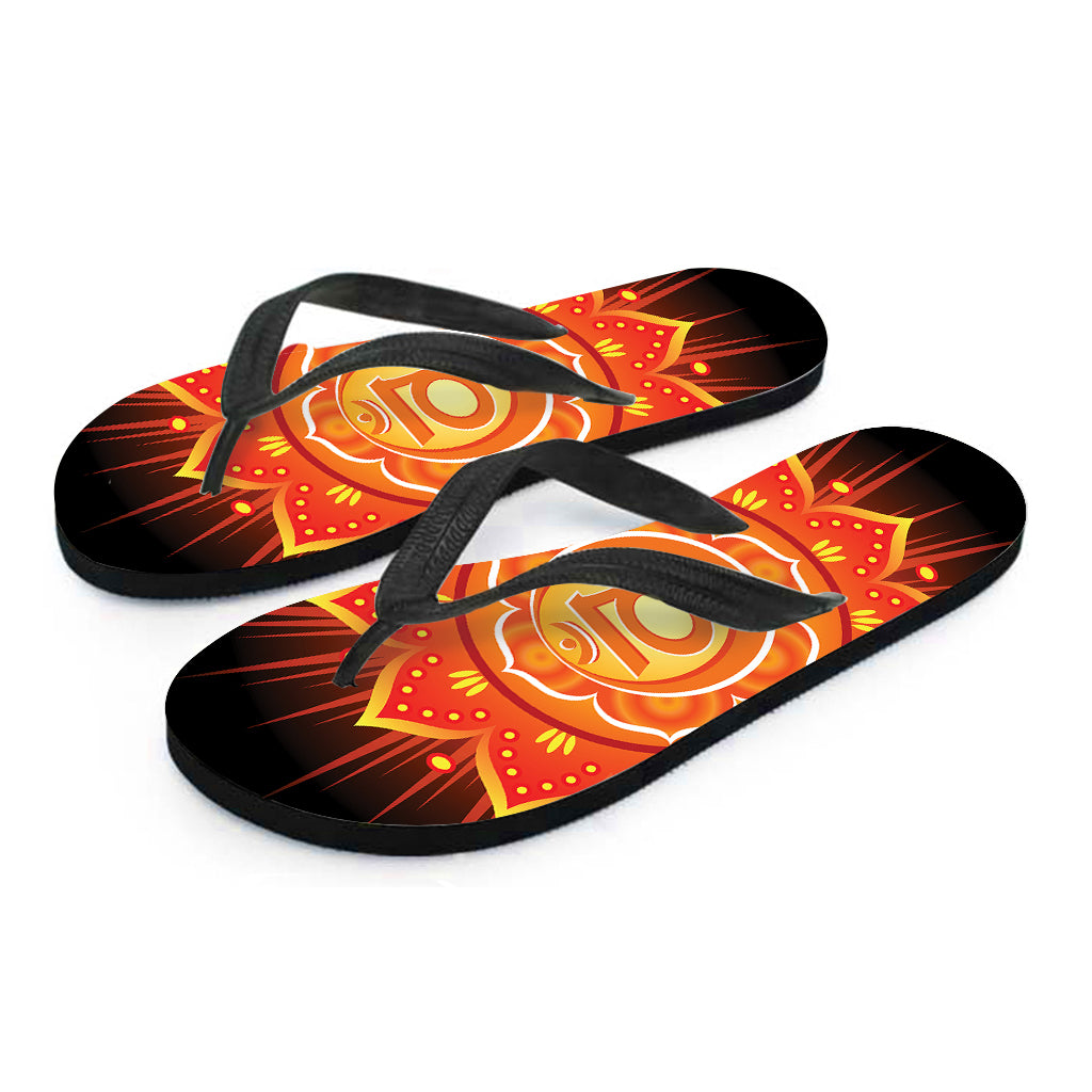 Swadhisthana Chakra Mandala Print Flip Flops