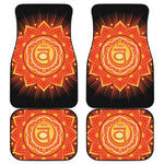 Swadhisthana Chakra Mandala Print Front and Back Car Floor Mats