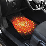 Swadhisthana Chakra Mandala Print Front and Back Car Floor Mats
