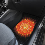 Swadhisthana Chakra Mandala Print Front and Back Car Floor Mats
